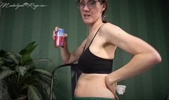 Madalynn's bloated belly sounds and burping