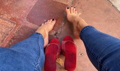 Katherine sexiest dangling and shoeplay ever