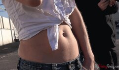 Hairy Titi is on the phone and her body hair is standing up (FullHD)