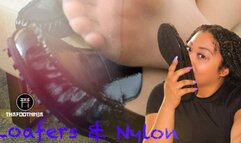 Loafers And Nylon Foot Domination