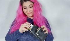 Smoking a cigarette and teasing you