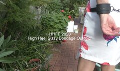 Bondage Walk in 5inch High Heels Outdoor