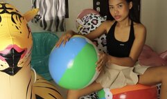 Sexy Camylle Sensually Rides And Teases your Beachballs