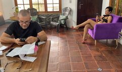 Milah Arches making her slave the luckiest man on earth