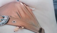 Unaware giantess slaps tiny pests