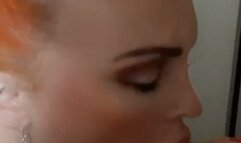 Chloe Davis performs at the glory hole