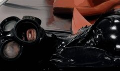 The rubber boy and his wonderful latex lady - Part 2 of 2 - Handjob and cumshot