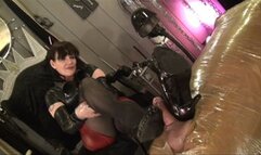 HELPLESS IN RUBBER AND CLINGFILM (wmv) PART 3