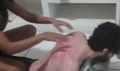 Strong backscratching from the strict and beautiful mistress