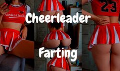 Voyeur: Cheerleader farts during break