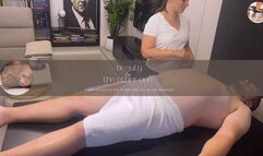 he asked for a massage but I just wanted to suck his cock & made him cum twice!