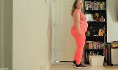 Workout Clothes Walking Strip Down