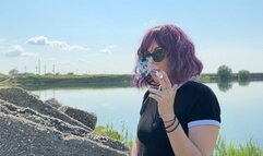 Chain light up outdoors