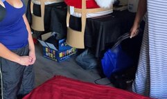 Mexican girl gets a hard spanking for not wearing her mask