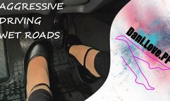 AGRESSIVE driving to client on wet roads! | pedal pumping