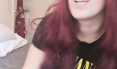 Bitch Step-Sister Bullies You With Dirty Feet For Cum