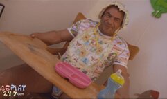 Diaper fun in the playroom