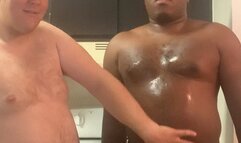 White boy gives black boy a hand job part 1