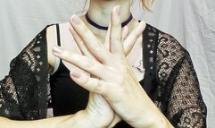 I smear my hands with cream