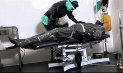 Mistress latex nurse and her plastic hazmat catheter addict rubber slave - Part 1 of 3