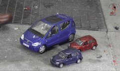 Metal Cars under office Pumps