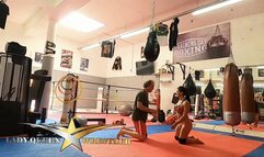 Choking him with my ass