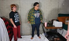 Double trouble ballbusting by hand (1080)