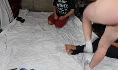 Smothered cock and balls massage (1080)