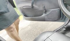 Diana Senior sexy pedal pumping red nails and high heel sandals