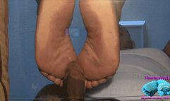 under glass soles pov footjob ( massive double cumshot squishing under my soles)