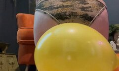 Compilation of popping balloons with my ass