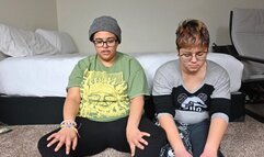 Astrid and Dylan pose together (4k)