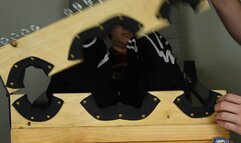 Foot worship in stocks with Dylan (4k)