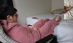 Footjob tease mixed with ballbusting (1080)