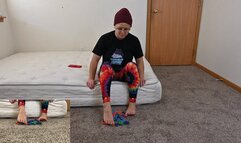 Dylan spells a message with their feet (1080)