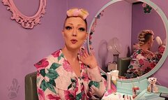 Tight Curl Roller Set and Teasing for Sissy and Stylist!