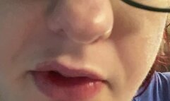 Sexy BBW Eats Berry Yogurt Parfait