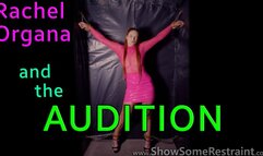 Rachel Organa and the AUDITION - Leather Restraints, chains and VIBE orgasm