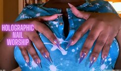 Holographic Nail Worship asmr experience HD MP4 1080p by Royal Ro