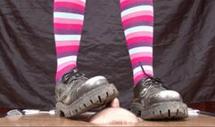Cosplay girl tramples my face using dirty Doc Martens shoes (part 1 of 5), flo070x 1080p
