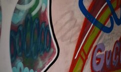 Black Leather Cuffs and Metal Chains JOI