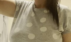 Smoking in my bathroom in my cosy nightie