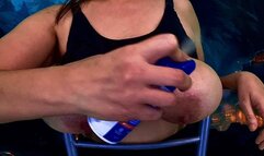 Udders whipped 100 lashes on H cup tits