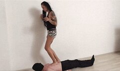 Sandy Trampling and Throat Standing! - Remastered (MP4 FULL HD)