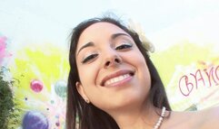 Deenie in Busty Birthday Blowjob