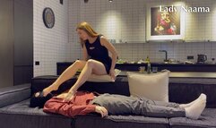 I covered his mouth by sitting on his face