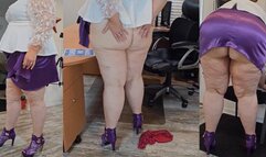 Boss caught secretary masturbating at her desk and fired her (first day on the job)