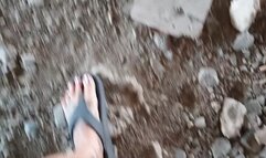 Lola walks in flip flops foot fetish walking cam crushing anything in her path plastic bottles can flip flop walking sounds plastic bottle and cans crushing sounds pt2