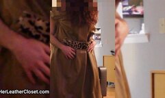 Aunt Margaret Visit in Brown Leather