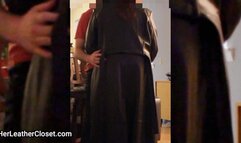 Aunt Margaret Visit in Black Leather